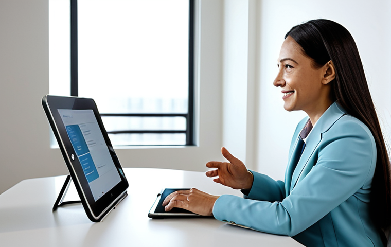 A professional female well-being coordinator, an adult in modest business attire, is engaged in a supportive conversation with an adult male client, also in appropriate professional dress. They are seated at a modern desk in a brightly lit, calm consultation room. On a sleek digital tablet between them, a clean user interface displays personalized health data and AI-generated wellness recommendations. The scene emphasizes collaboration, personalized care, and innovation. Perfect anatomy, correct proportions, well-formed hands, proper finger count, natural body proportions, natural pose, safe for work, appropriate content, fully clothed, professional, modest clothing, high quality professional photography, soft focus, natural light.