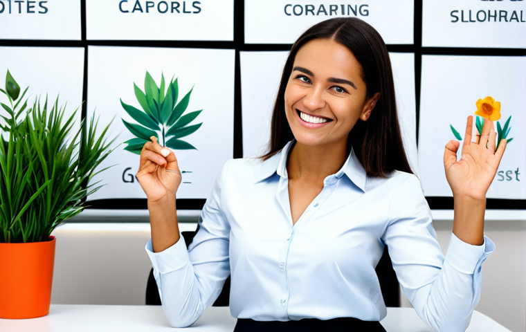 **

A smiling Wellbeing Coordinator in a modern, bright office setting, fully clothed in professional business attire. She's actively listening to a client (also fully clothed) with a warm, empathetic expression. Background includes plants and motivational posters. Safe for work, appropriate content, modest clothing, professional, perfect anatomy, natural pose, well-formed hands, proper finger count, natural body proportions, high quality image.

**