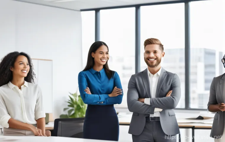 웰빙코디네이터와 리더십 개발 - **Prompt 1: Workplace Wellness and Leadership Example**
    "A vibrant, medium shot, photo-realistic...