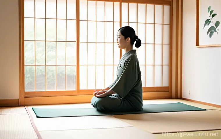 웰빙코디네이터 자격증 종류 - **Prompt: Harmonious Morning Ritual**
    A serene Japanese woman in her late 20s or early 30s is gr...