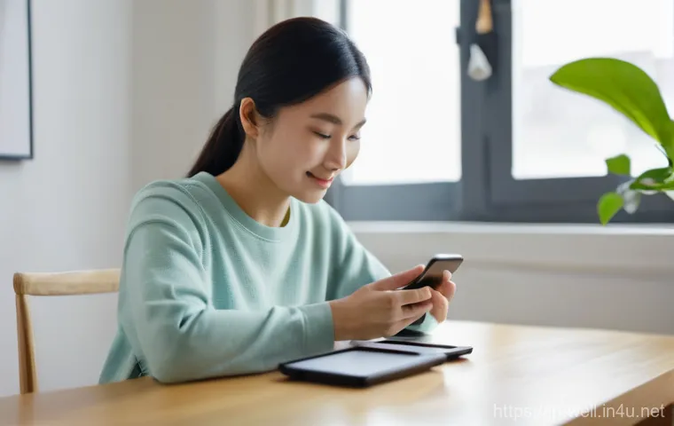 웰빙코디네이터와 건강 목표 성과 평가 - **Prompt:** A young East Asian woman, mid-20s, with a warm, thoughtful expression, sitting comfortab...