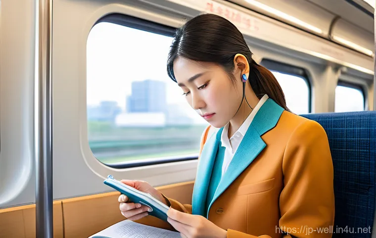 웰빙코디네이터 자격증 단기 합격법 - Prompt 1: A Busy Professional Studying During Commute Time**