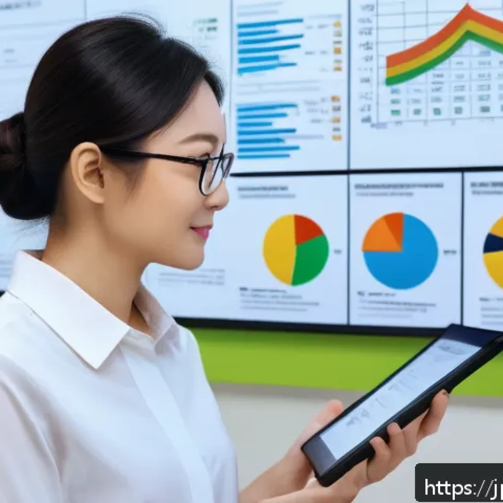 웰빙코디네이터와 직업군 내 경력 비교 - A modern Japanese office scene featuring a Well-being Coordinator, a professional woman in business ...